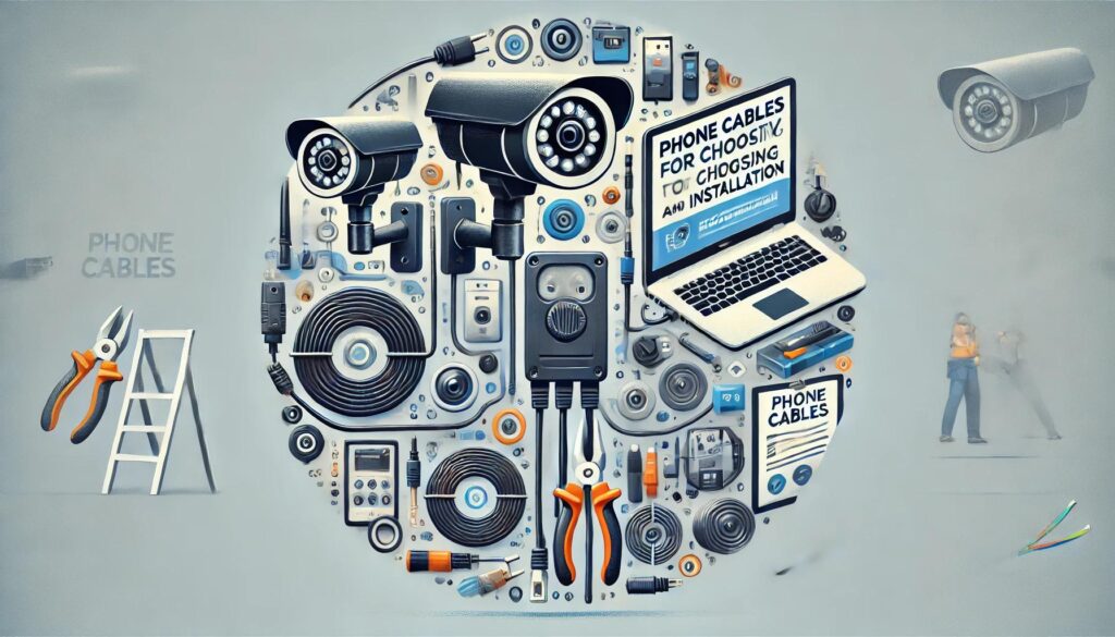 สายโทรศัพท์ ต่อกล้องวงจรปิด: คู่มือการเลือกและติดตั้ง